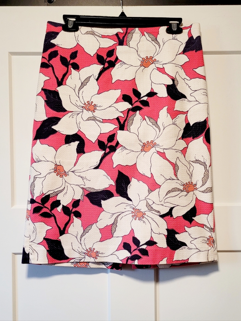 Ann Taylor Womens Hibiscus Floral Pencil Skirt  Sz 6  Corpcore Office Preppy